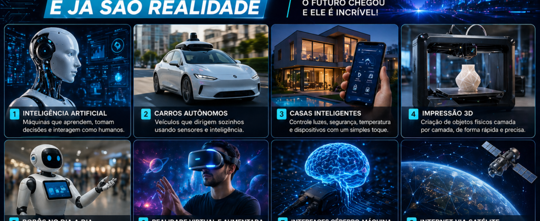 Tecnologias que Pareciam Ficção e Já São Realidade