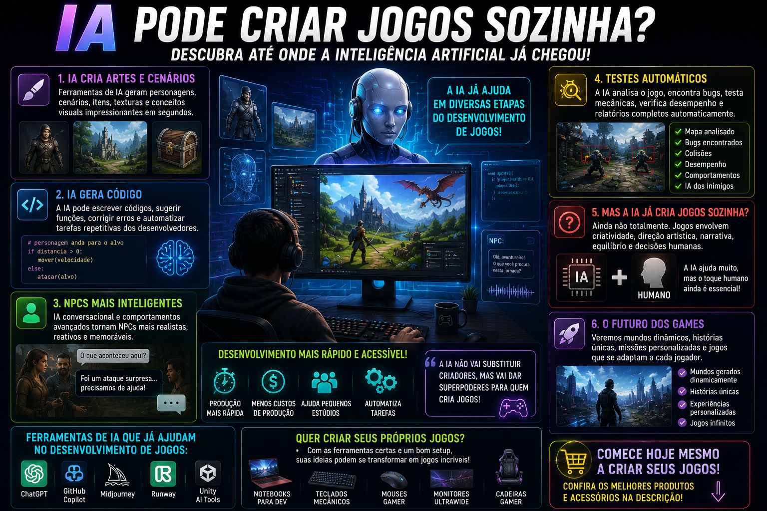 IA Já Consegue Desenvolver Jogos Sozinha?