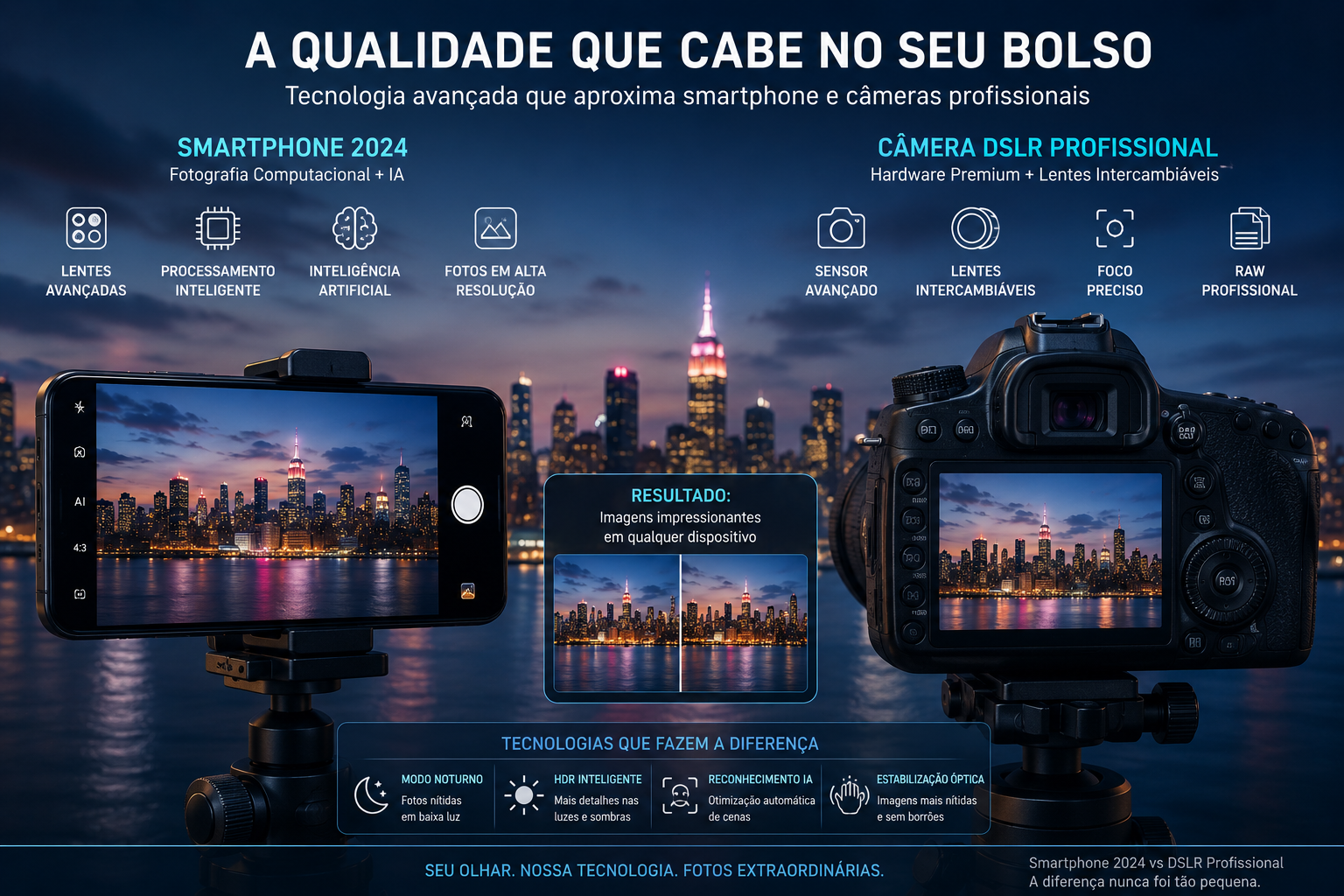As Câmeras dos Smartphones Viraram Quase Profissionais