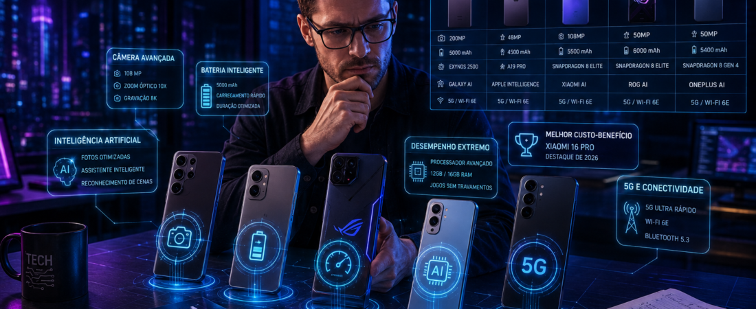 Como Escolher o Celular Ideal em 2026 Sem Gastar Dinheiro à Toa