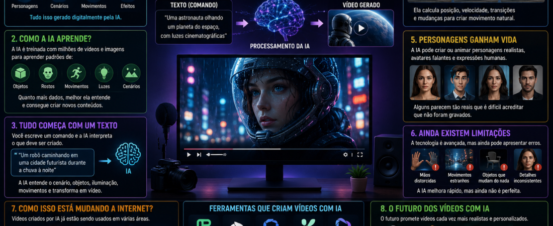 Como a Inteligência Artificial Cria Vídeos Tão Realistas?