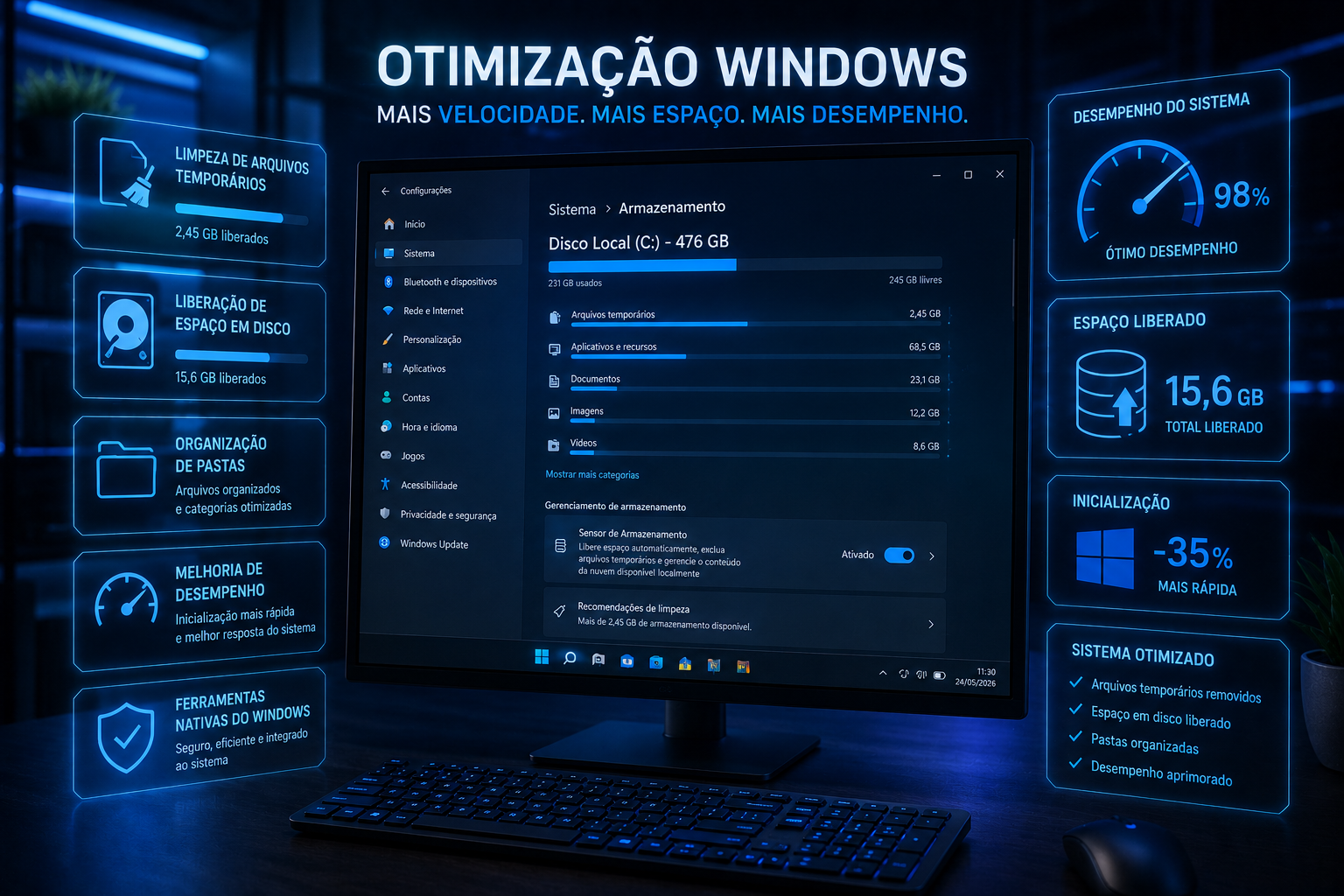 Como Limpar o Computador Sem Programas e Deixar Tudo Mais Rápido