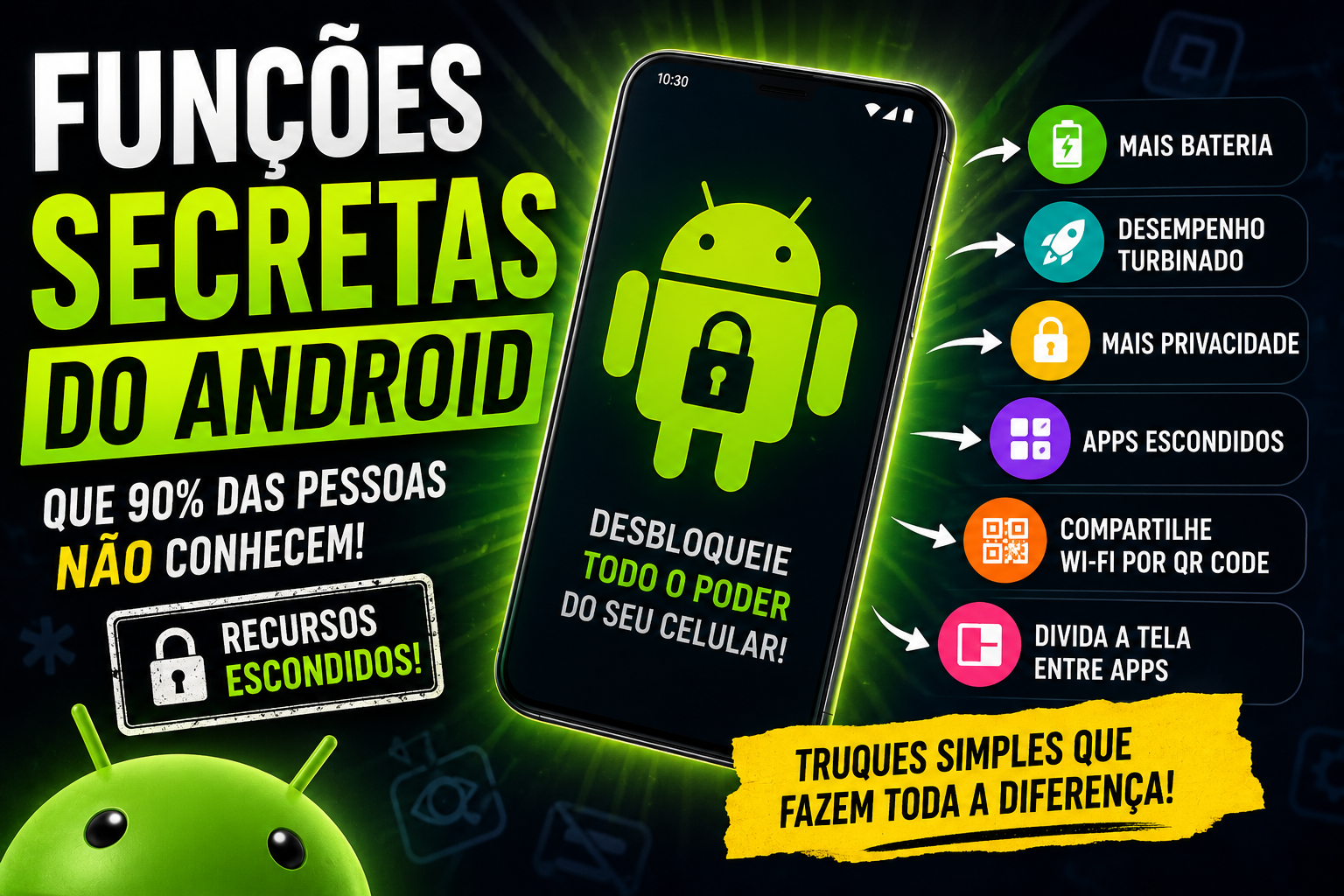 Funções Secretas do Android