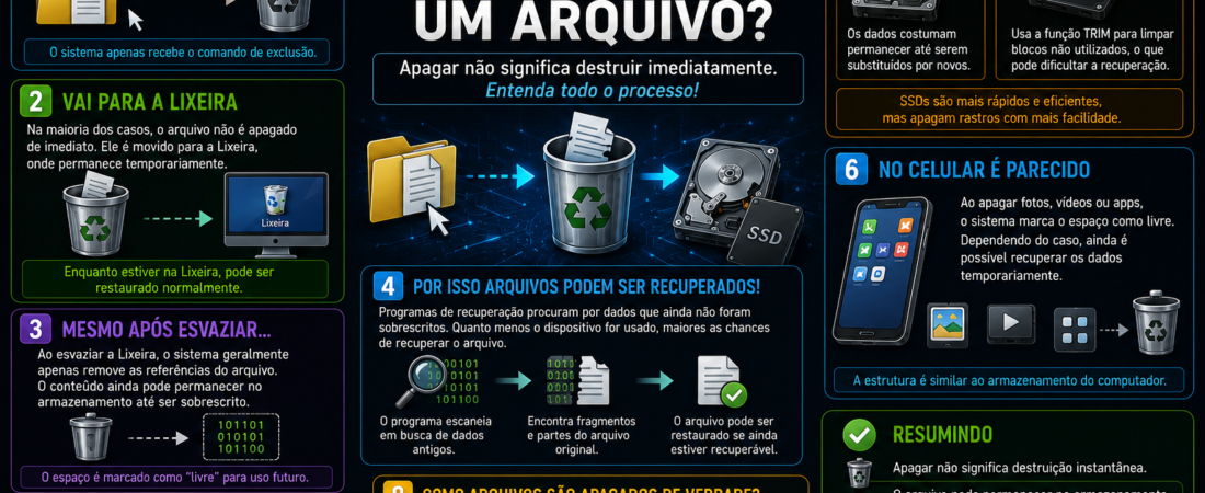 Arquivos Apagados Somem Mesmo? Entenda o Que Realmente Acontece