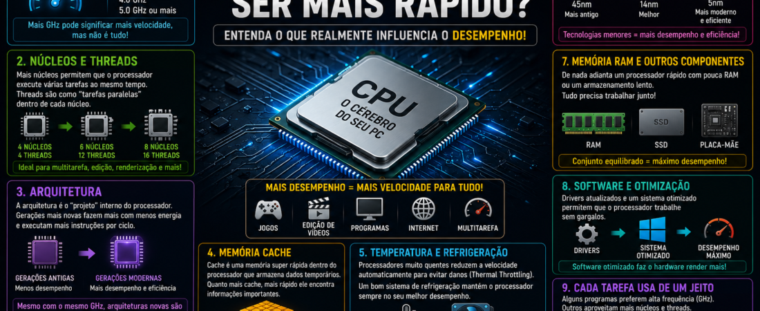O Que Realmente Deixa um Processador Mais Rápido?