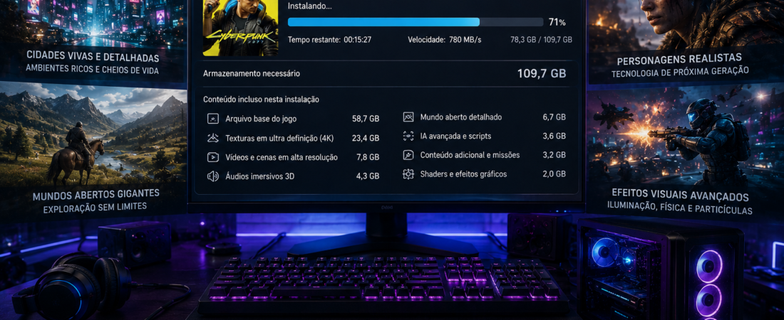 Por Que os Jogos Modernos São Tão Pesados?