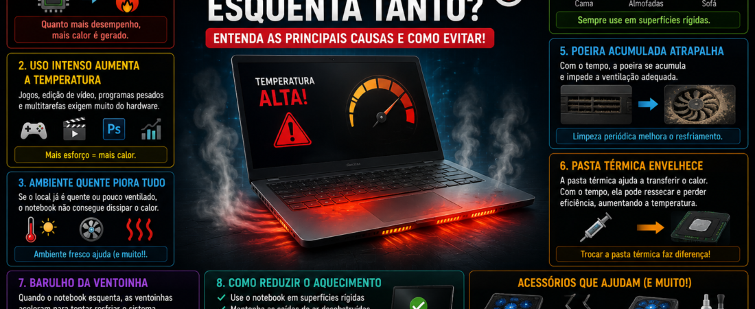 Notebook Esquentando Muito? Veja os Principais Motivos