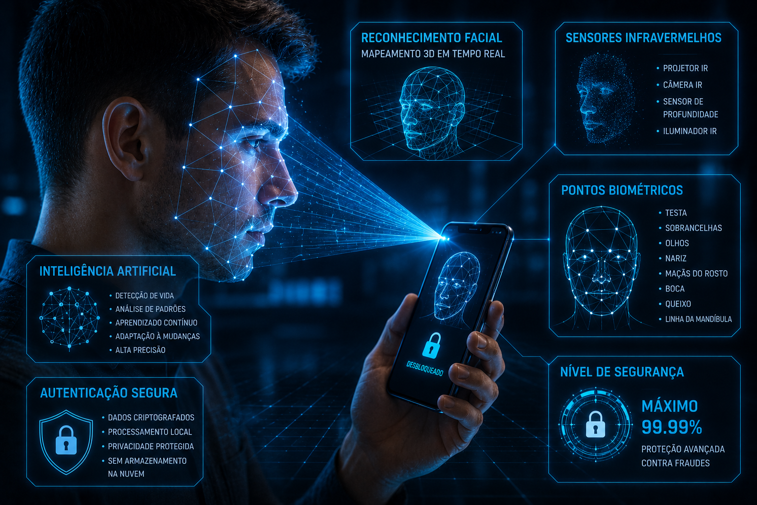 Como Funciona o Reconhecimento Facial do Celular?