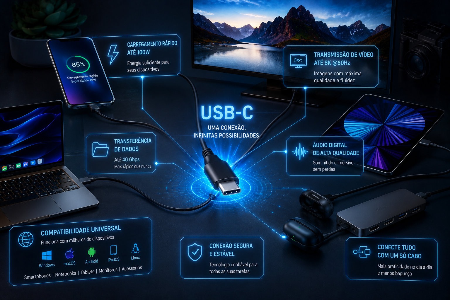 USB-C: Por Que Ele Está Substituindo Tudo?