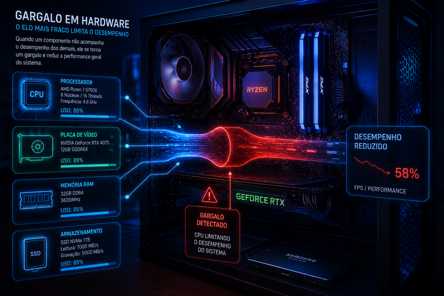 O Que é Gargalo em um PC?