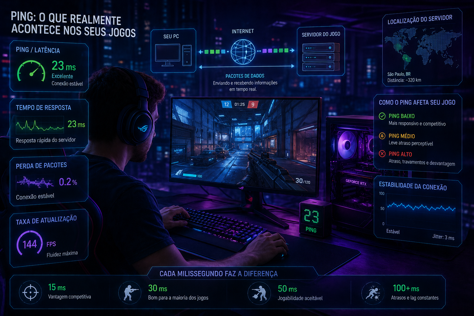 O Que é Ping e Como Ele Afeta Jogos Online?