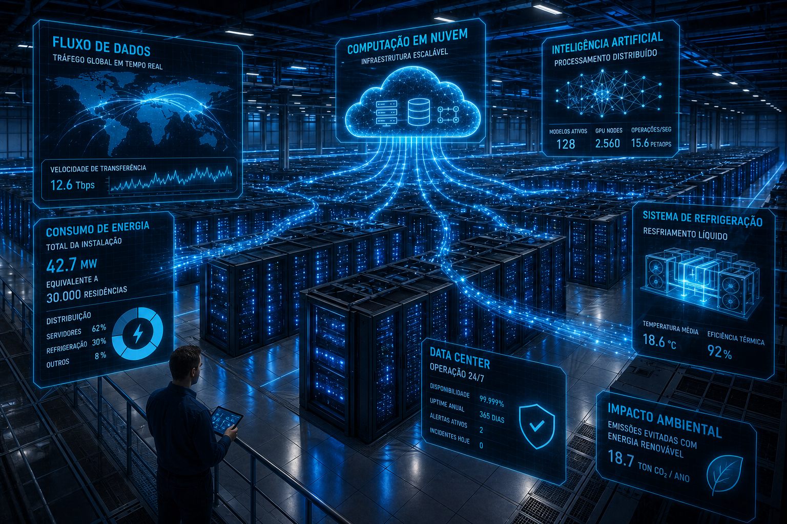 O Que é um Data Center e Por Que Ele Consome Tanta Energia?