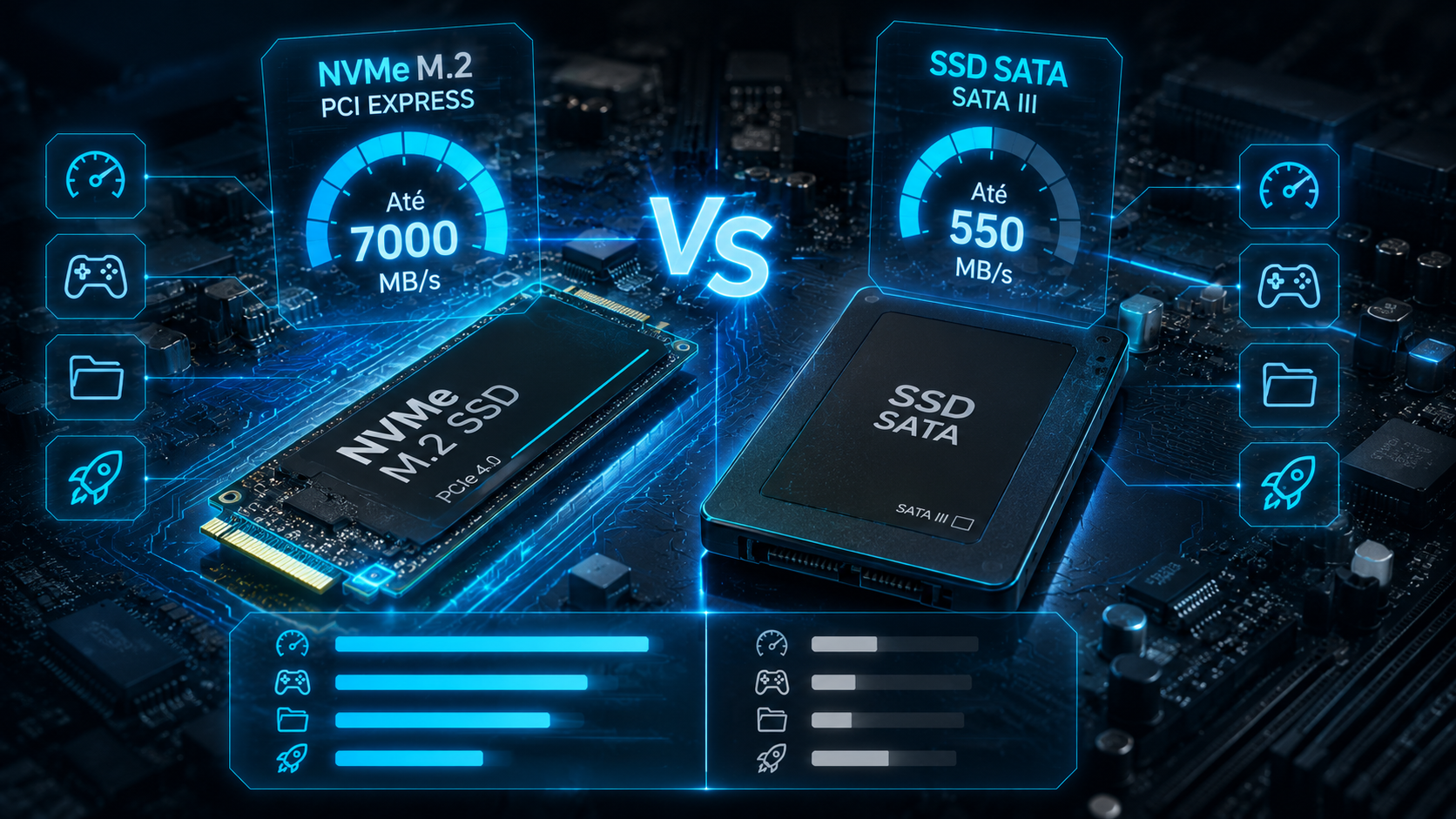 SSD NVMe ou SATA: Qual Vale Mais a Pena?
